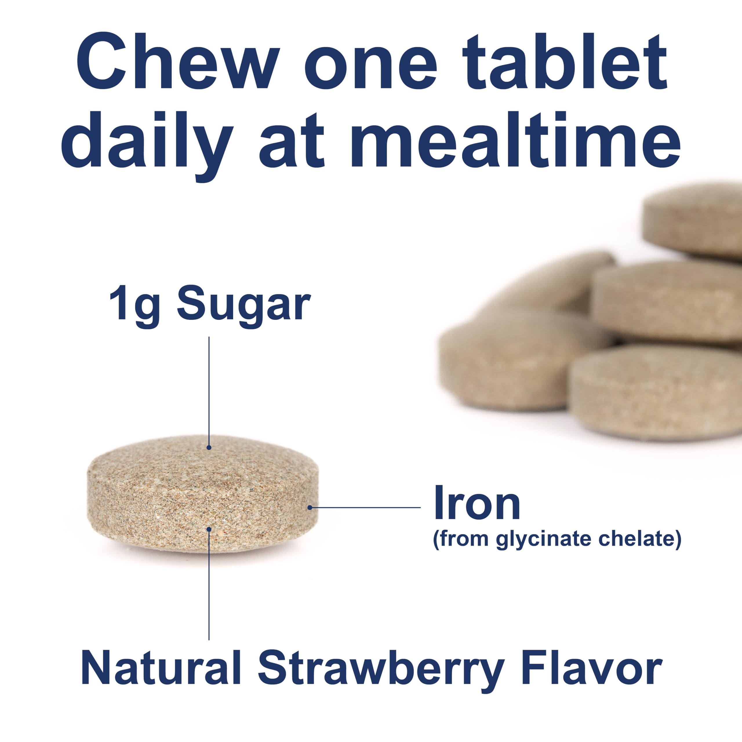 Carlson Kid's Chewable Iron, 15 mg, Energy Production, 60 Chewable Tablets