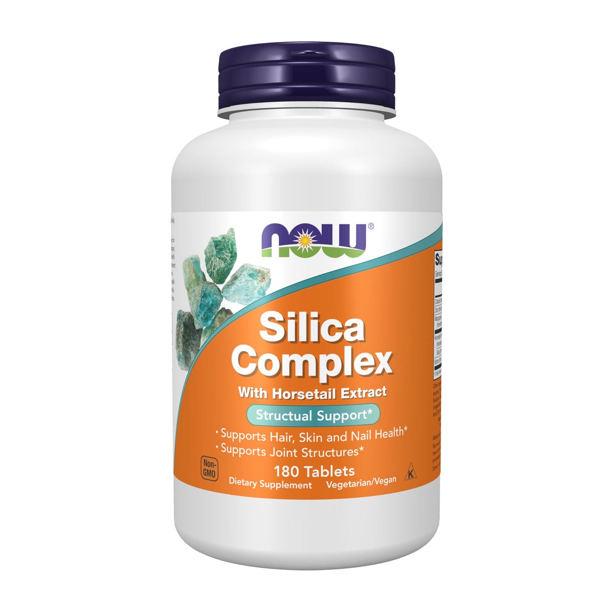 NOW Foods Supplements, Silica Complex with Horsetail Extract, Skin and Nail Health, 180 Tablets