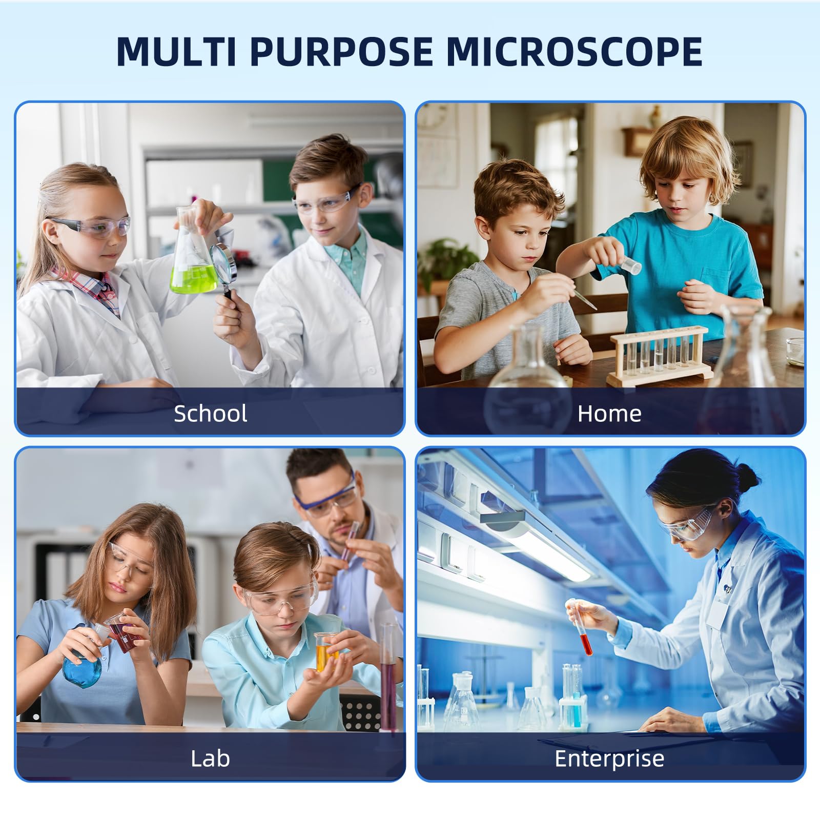 HUTACT 40-2000X Compound Microscope for Kids Adults Beginners