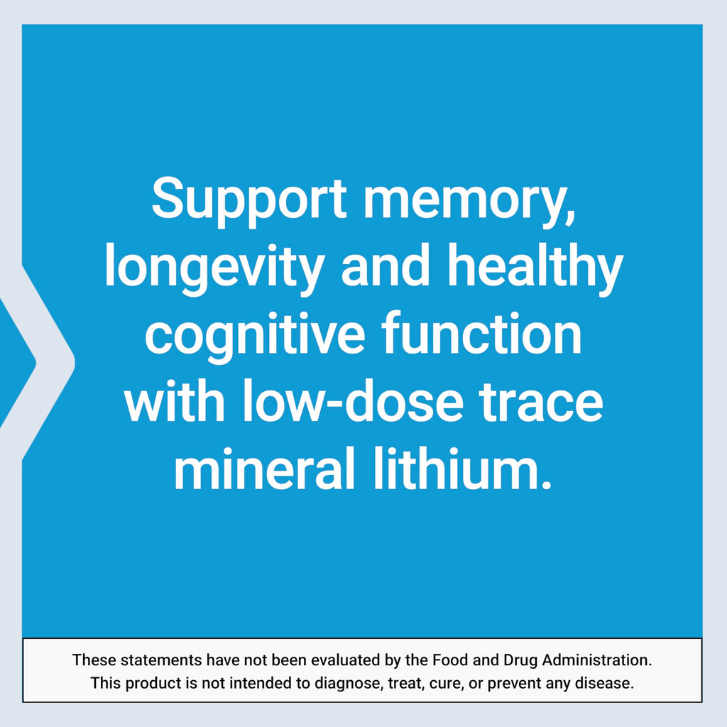 Life Extension Lithium, 1000 mcg – Lithium Orotate – Helps Maintain Cognitive Function & Memory – Low-Dose Formula – Non-GMO, Gluten-Free, Vegetarian – 100 Capsules (Pack of 2)