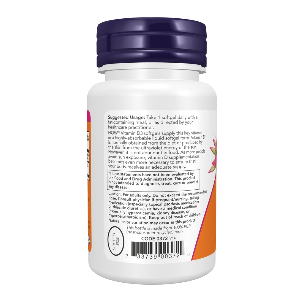 NOW Foods Supplements, Vitamin D-3 5,000 IU, High Potency, Structural Support*, 240 Softgels with Now Supplements, Vitamin K-2 100 mcg, Menaquinone-4 (MK-4), 250 Veg Capsules