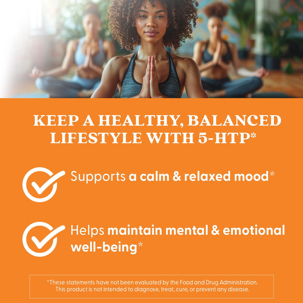 Doctors Best 5-HTP 100mg Capsules - Vegan 5HTP Supplement for Women & Men, Supports Mental & Emotional Well-Being for Adults, Non-GMO, Gluten Free, Soy Free - 180 Veg Caps
