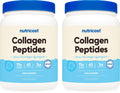 Nutricost Pure Collagen Hydrolysate (Bovine) Powder (2 Pack) - Grass Fed Bovine Collagen, 1LB Per Bottle
