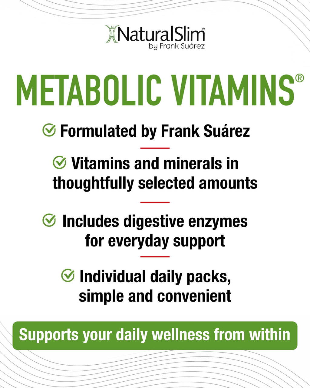 NaturalSlim Metabolic Vitamins, Multivitamin for Women and Men, 2 Pack