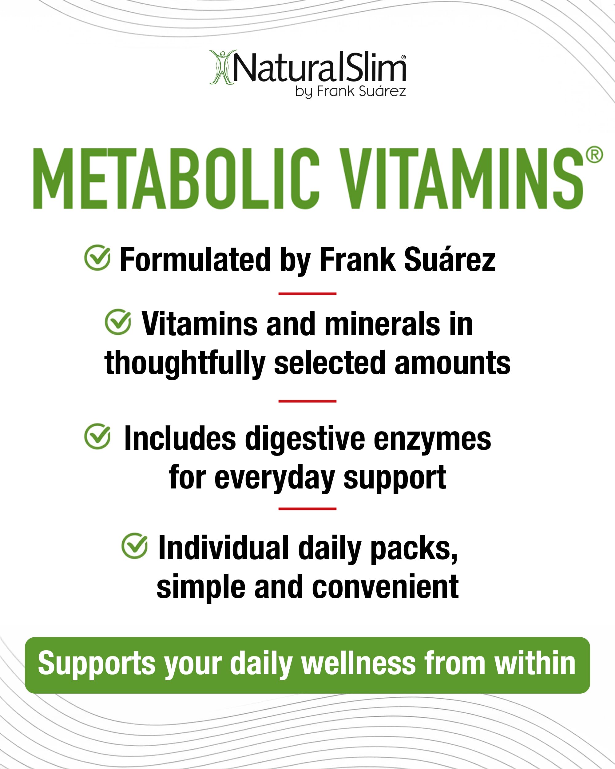 NaturalSlim Metabolic Vitamins, Multivitamin for Women and Men, 2 Pack