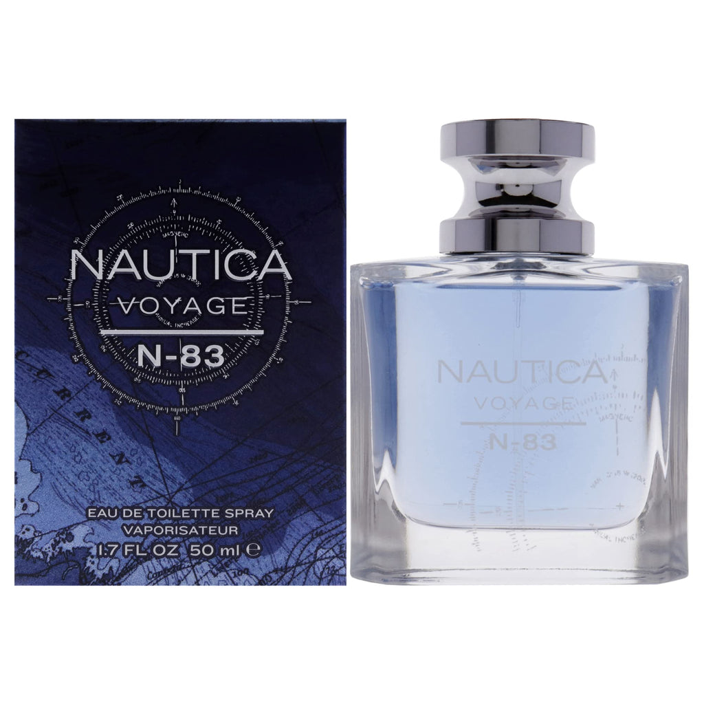 Nautica N-83 Voyage Eau de Toilette for Men, 1.7 oz., Nautica's Classic Men's Scent, Water & Sailing Inspired Fragrance, Great Gift