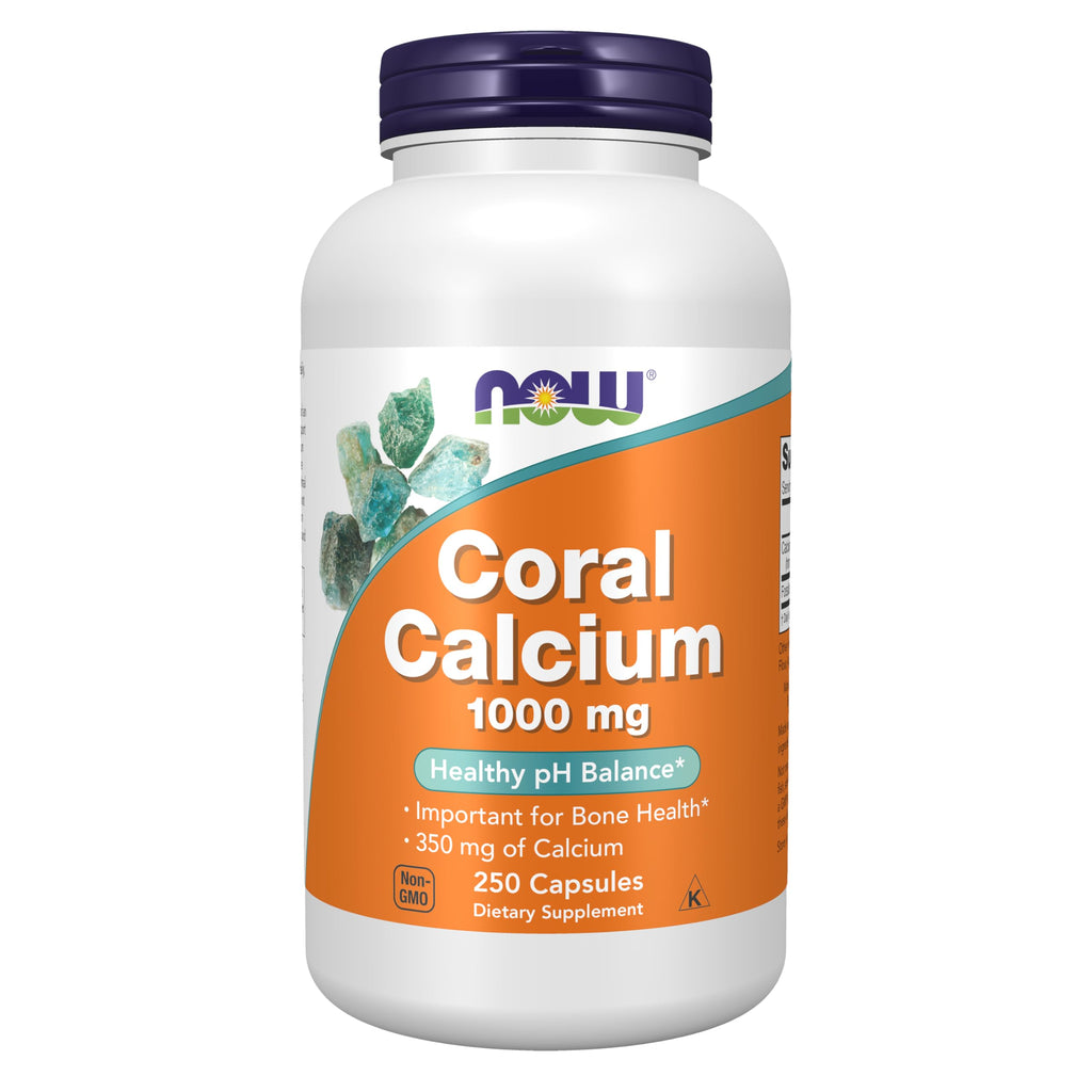 NOW Supplements, Coral Calcium 1,000 mg, 250 Veg Caps