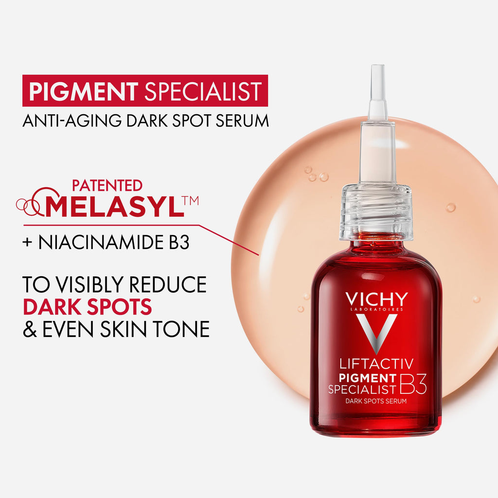 Vichy LiftActiv B3 Dark Spot Face Serum with 8% Niacinamide & Melasyl™, 1oz