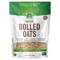 NOW Foods, Organic Rolled Oats, Source of Fiber, Protein and Iron, 100% Whole Grain, Product of the USA, 24-Ounce (Packaging May Vary)