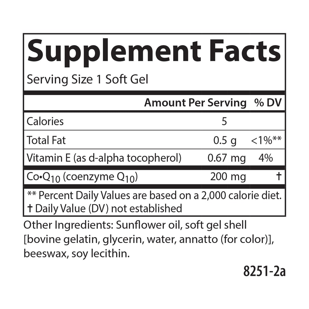 Carlson Co-Q10, Co-Enzyme Q10, 200 mg, 90 Softgels