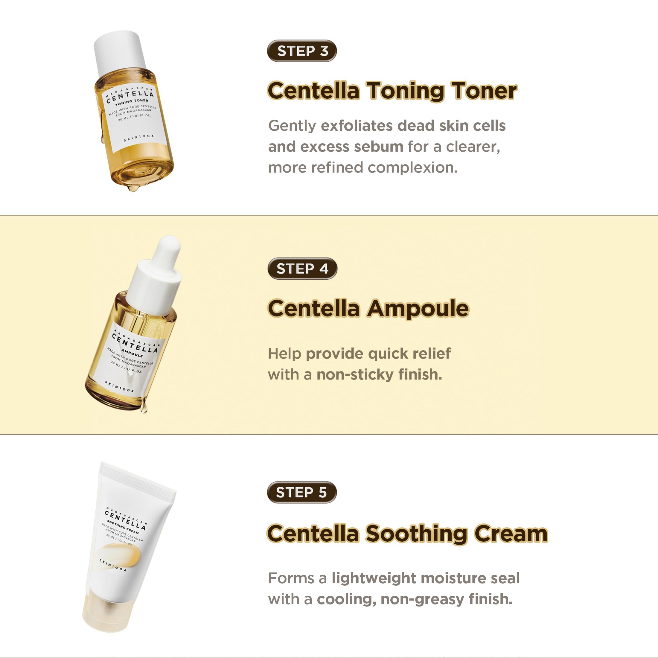 SKIN1004 Centella Travel Kit, Korean Skin Care Set of 5, Travel Size