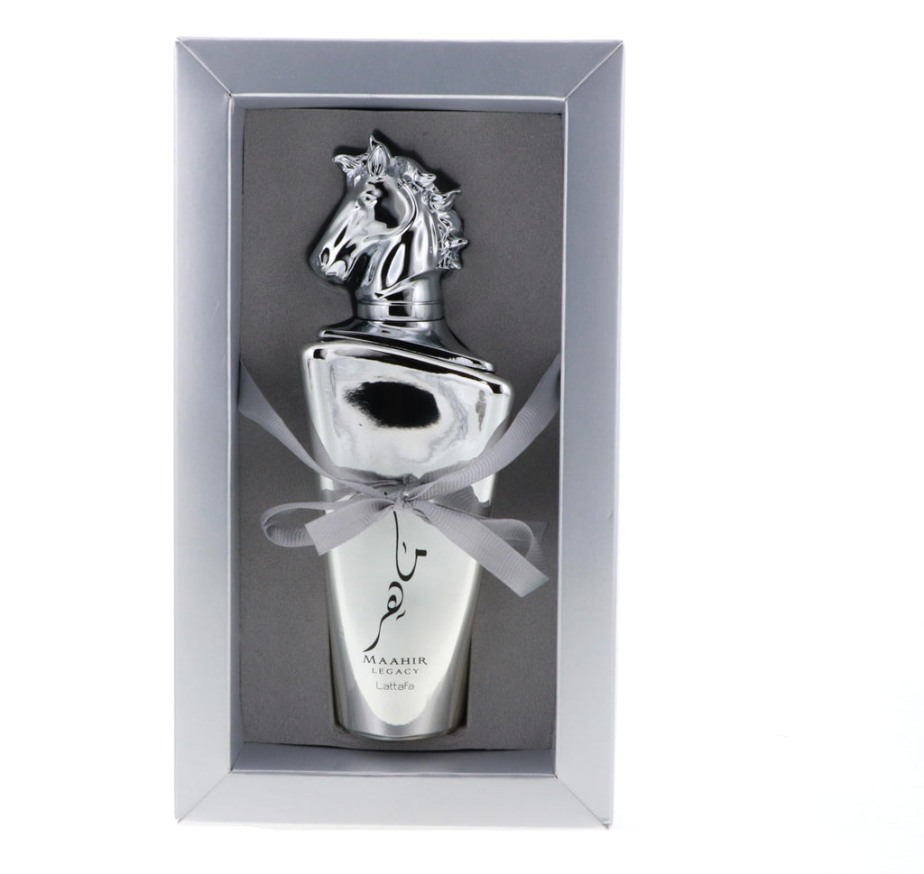 Lattafa Maahir Legacy – Fresh, Aromatic, Woody, Amber – Eau de Parfum Spray Long-Lasting Fragrance for Men, 3.40 Ounce / 100 ml