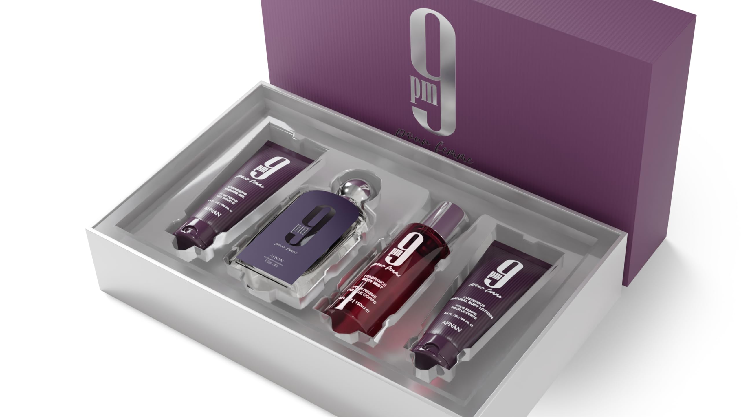 Afnan 9 PM Pour Femme Luxury Perfume Gift Set