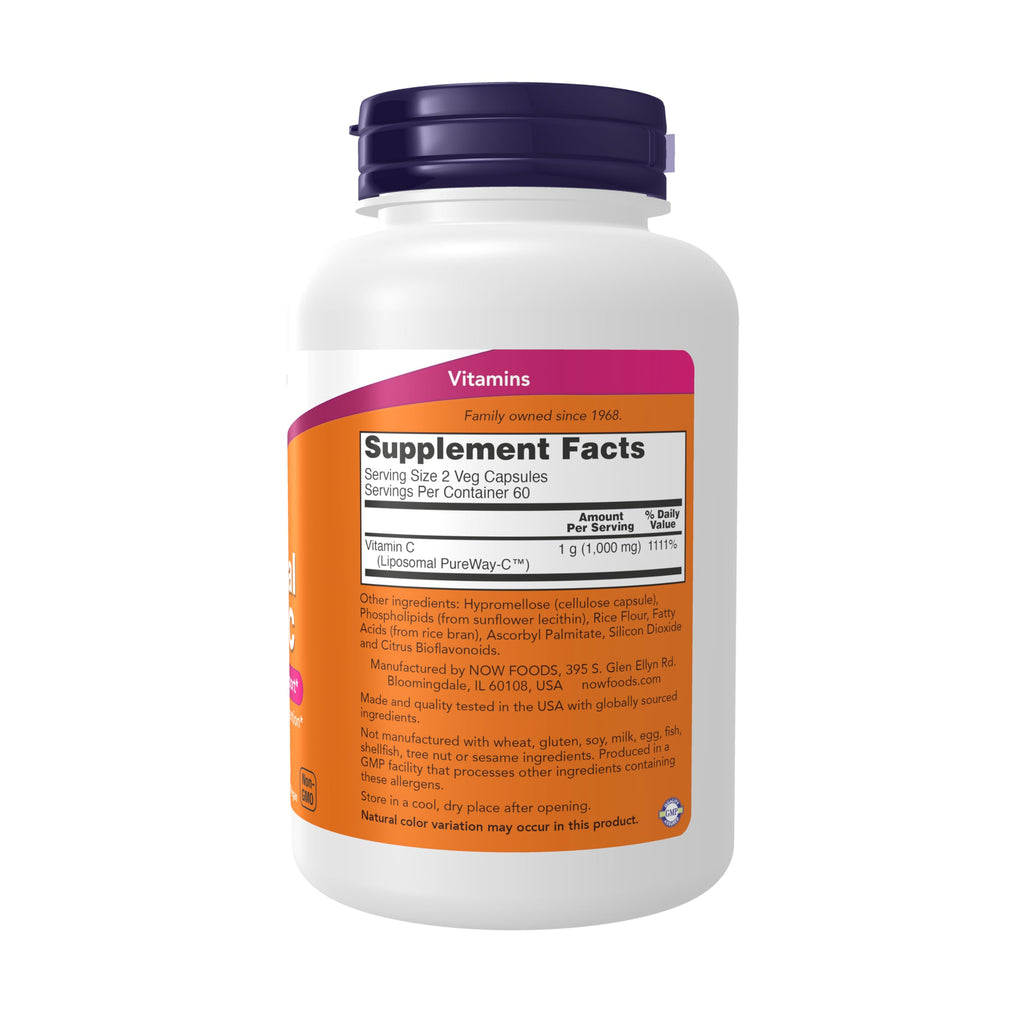 NOW Supplements, Liposomal Vitamin C, 120 Veg Capsules