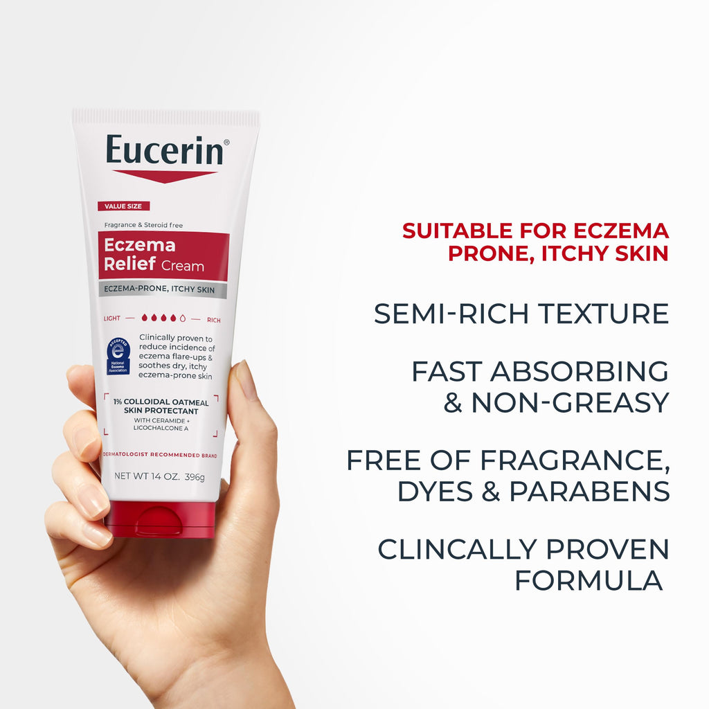 Eucerin Eczema Relief Cream with Colloidal Oatmeal, 14 OZ