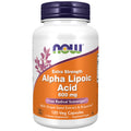 NOW Foods Supplements, Alpha Lipoic Acid 600 mg with Grape Seed Extract & Bioperine®, Extra Strength, 120 Veg Capsules