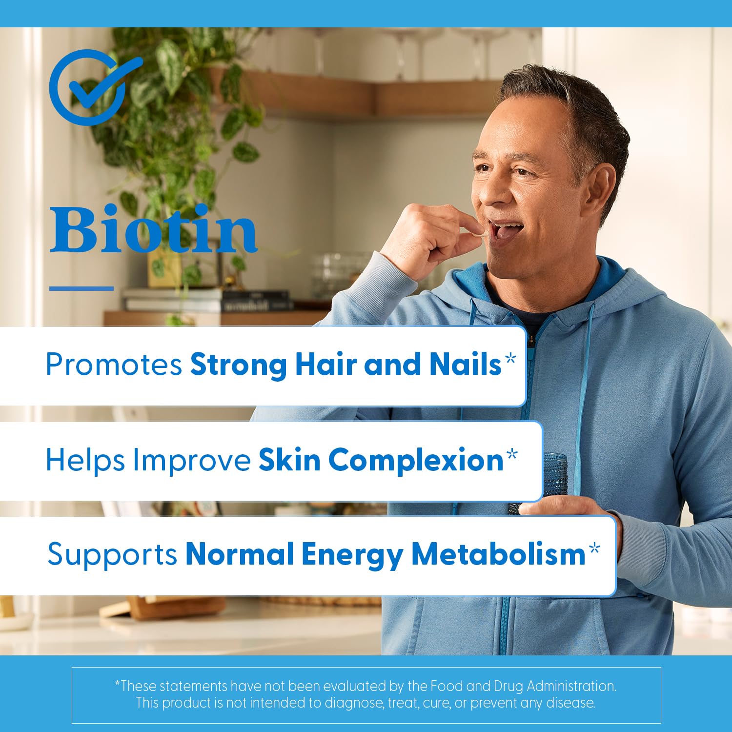 Doctor's Best Biotin Vitamin Supplement 5000 mcg for Men & Women - Biotin Capsules for Hair Growth Support, Skin, & Nails, Non GMO, Gluten Free, Soy Free, Vegan - 120 Veg Caps