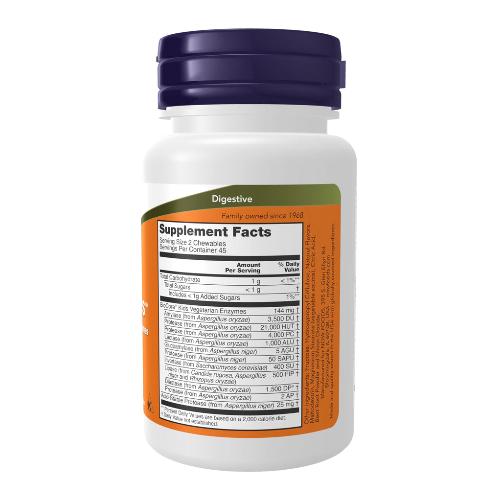 NOW Supplements, ChewyZymes, Berry Flavor, 90 Chewables