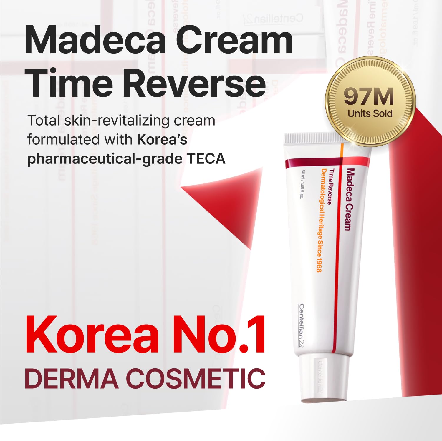 CENTELLIAN 24 Madeca Cream Time Reverse - Korean Firming Face Moisturizer