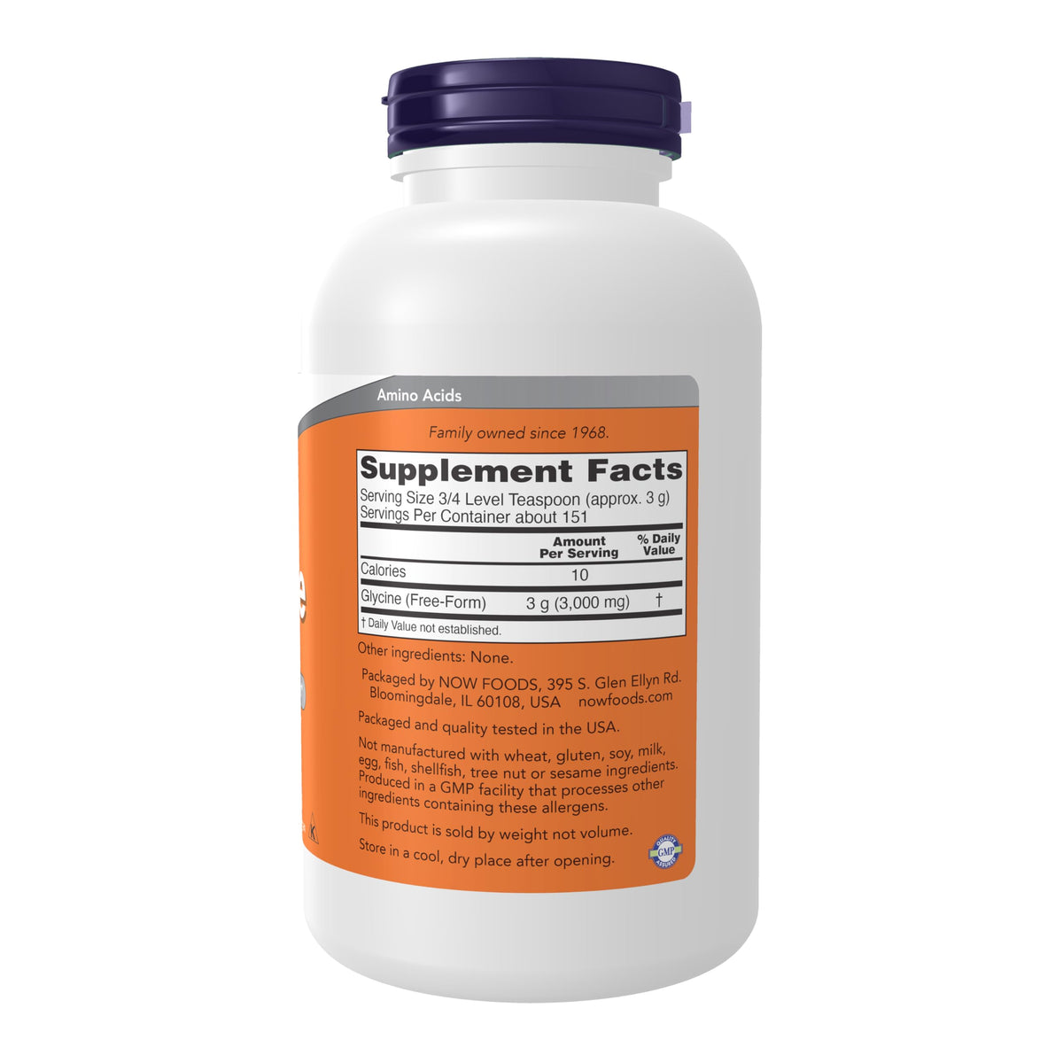 NOW Foods Supplements, Glycine Pure Powder, 1-Pound