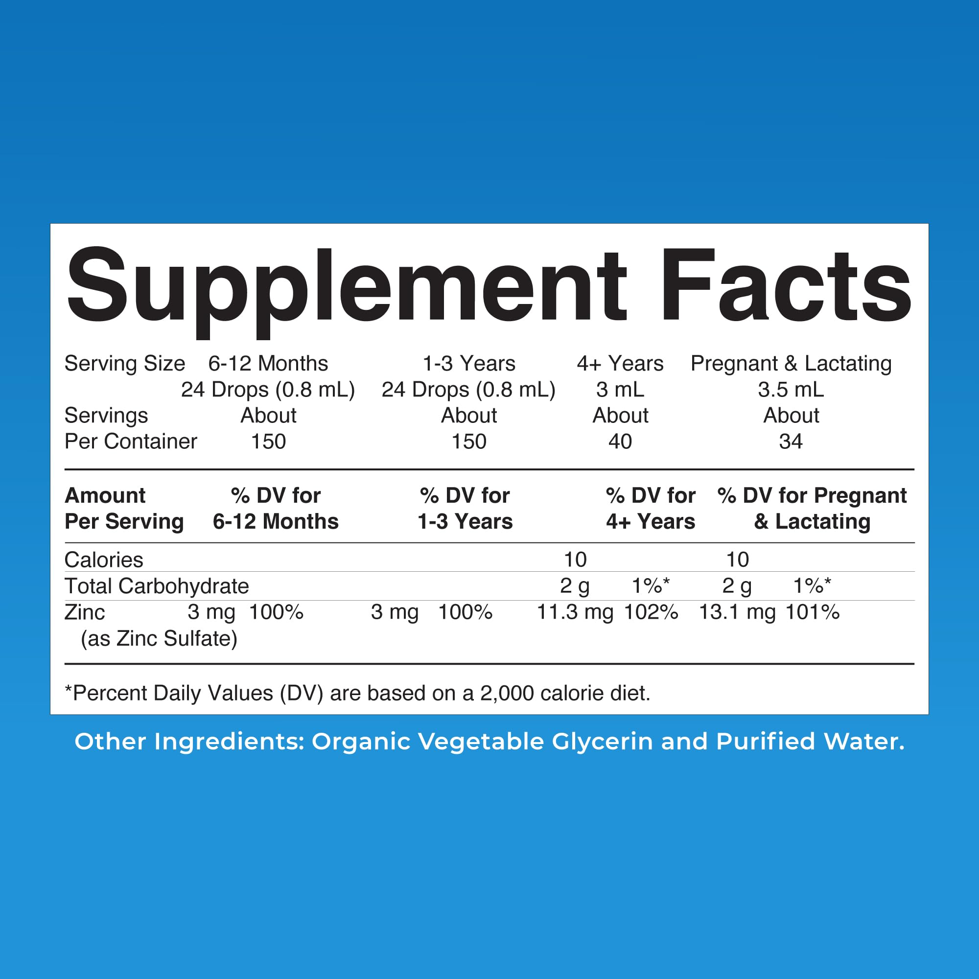 MaryRuth's Organic Liquid Zinc Supplement, Immune Support, Antioxidant, 4oz