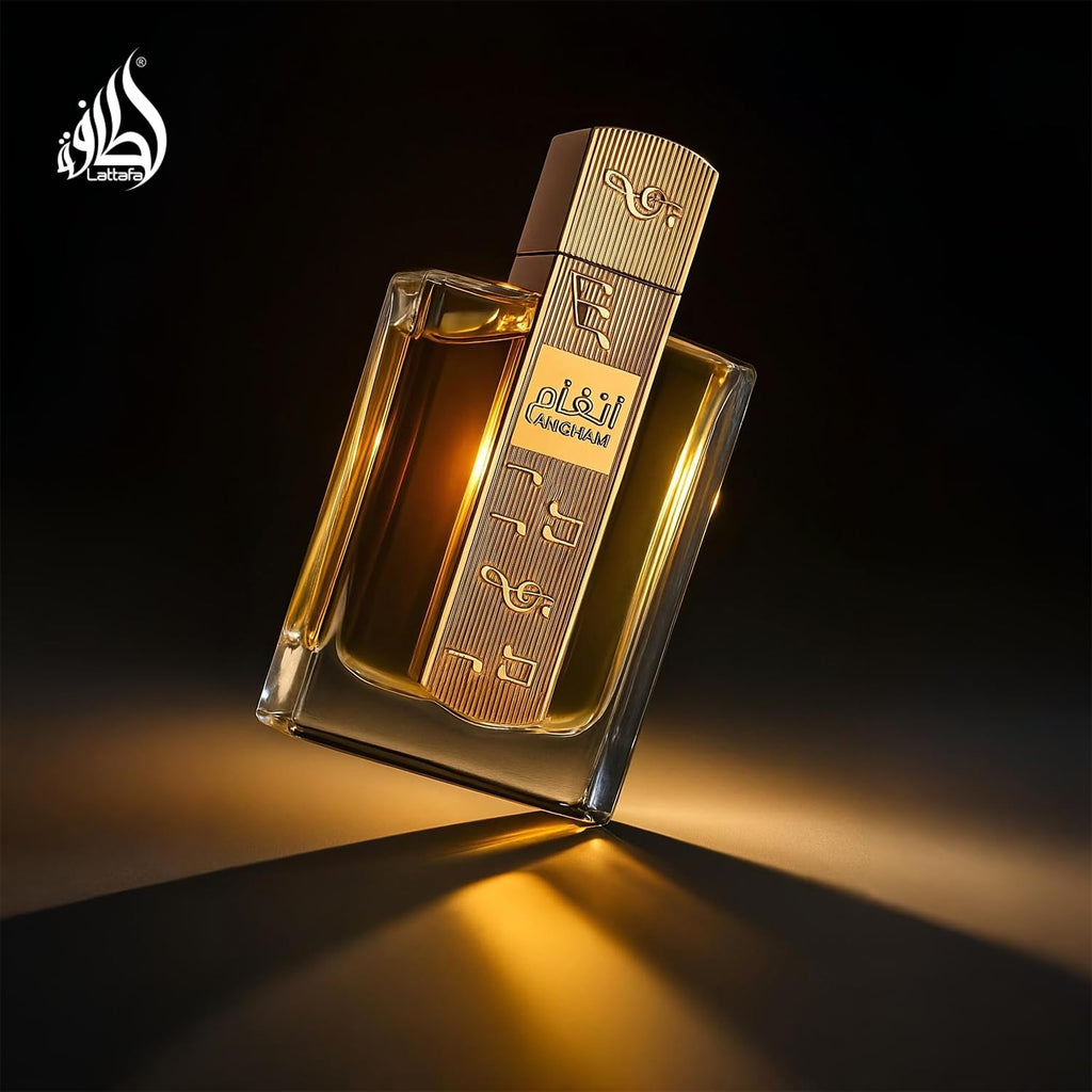 Lattafa Angham - Citrus, Lavender, Musk, Amber, Vanilla - Eau de Parfum Long-Lasting Fragrance for Unisex, 3.40 Ounce / 100 ml