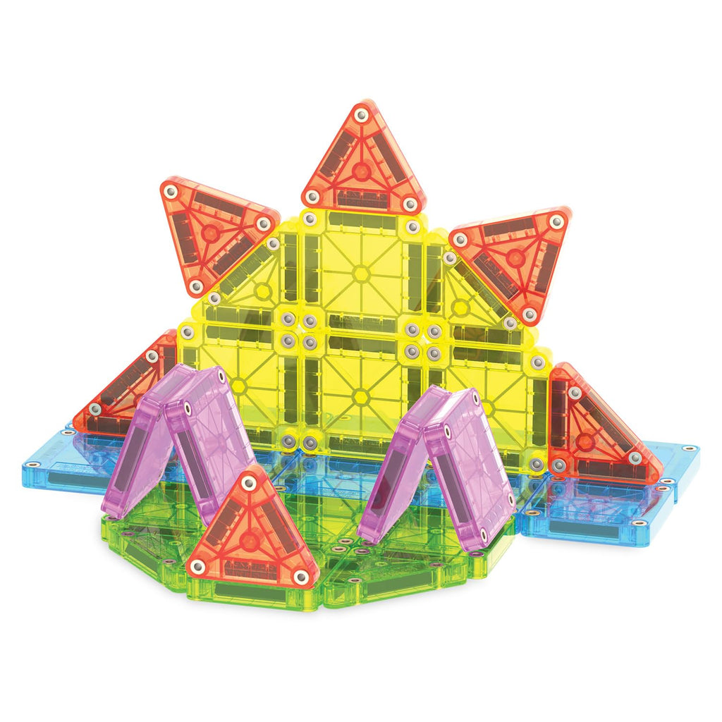 MAGNA-TILES microMAGS Travel Set Deluxe 55-Piece Magnetic Construction Set, The Original Magnetic Building Brand