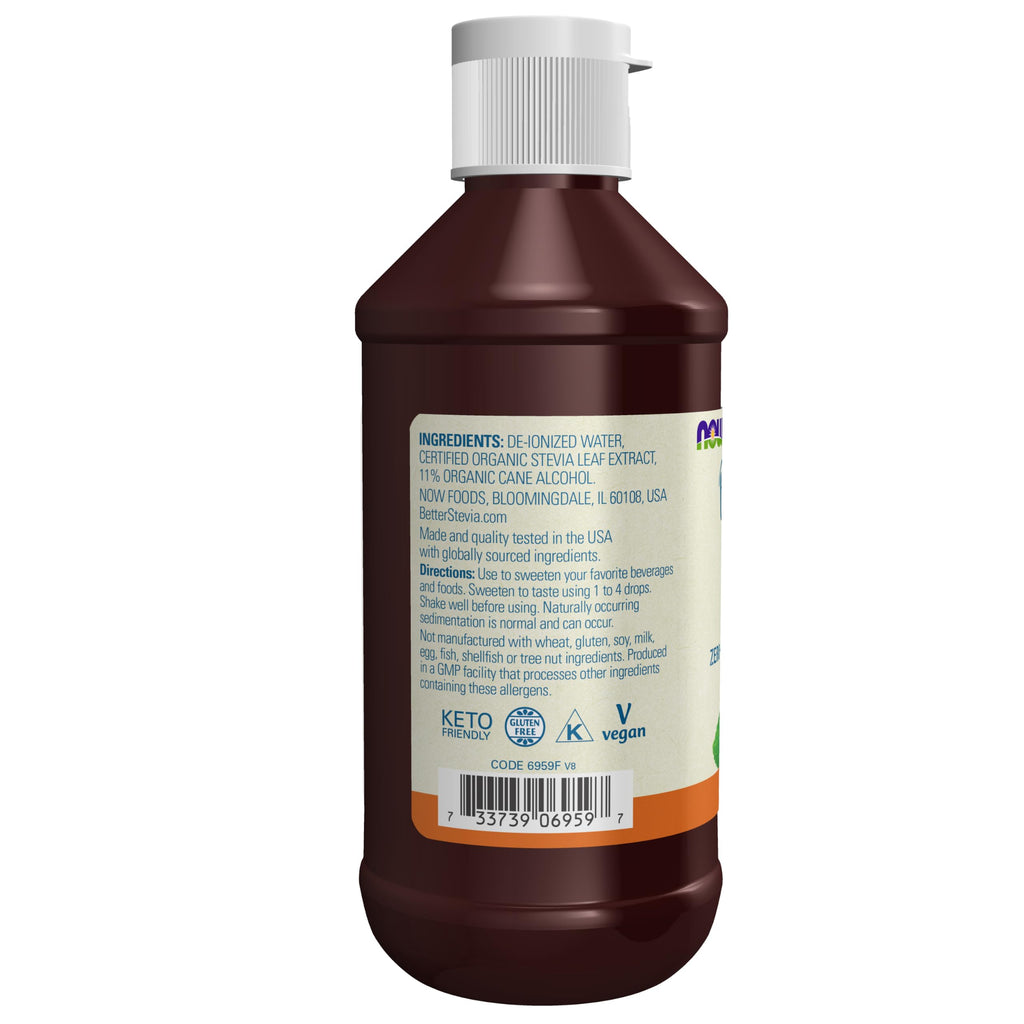 NOW Foods BetterStevia Liquid, Clear, 8 Fl Oz (P26582)