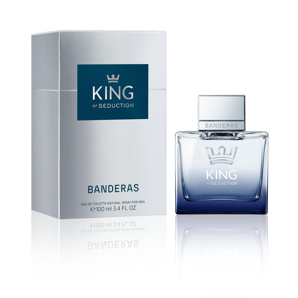 Antonio Banderas King of Seduction Men Eau de Toilette Spray, 3.4 Ounce, Multicolor