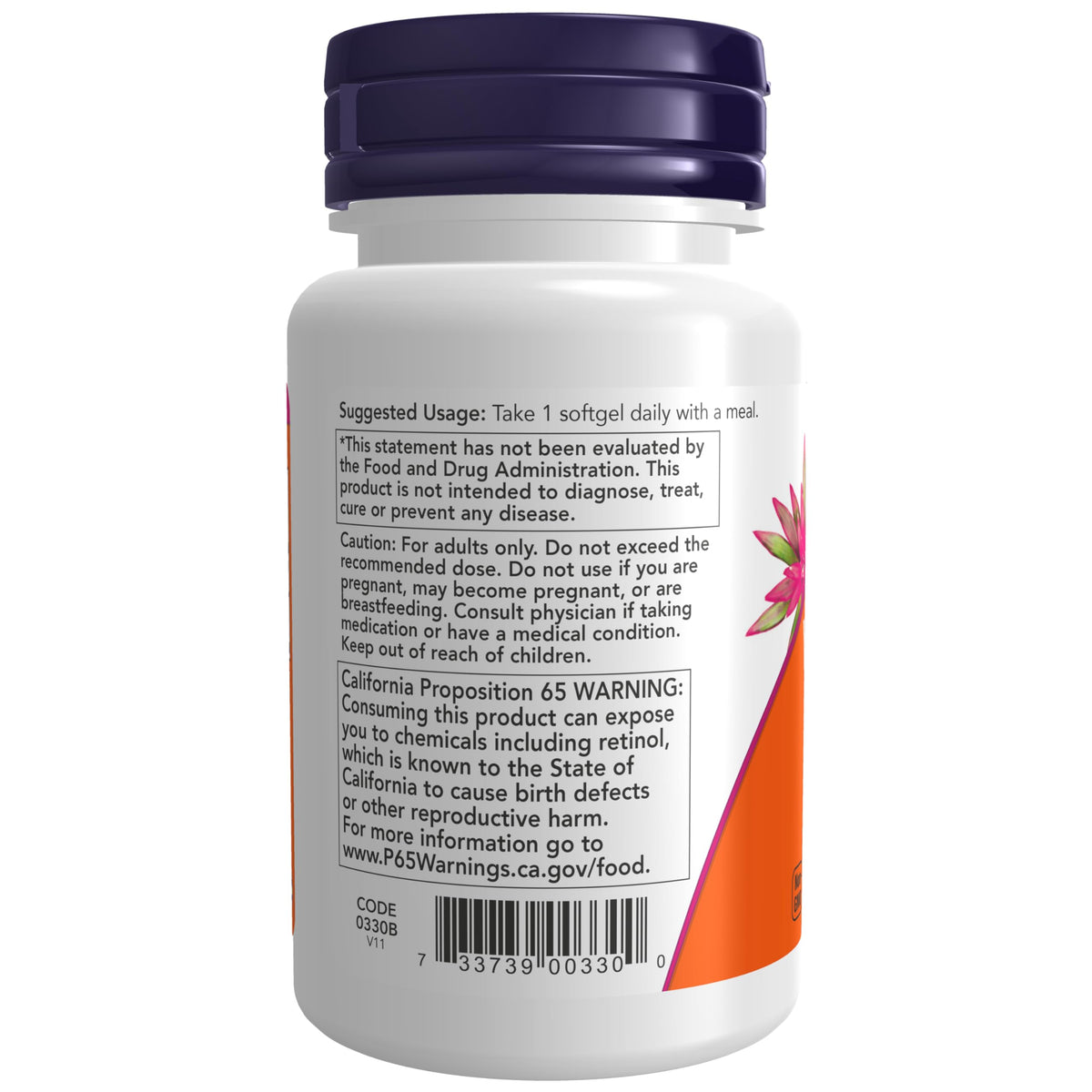 NOW Supplements, Vitamin A 10,000 IU, Essential Nutrition, 100 Softgels