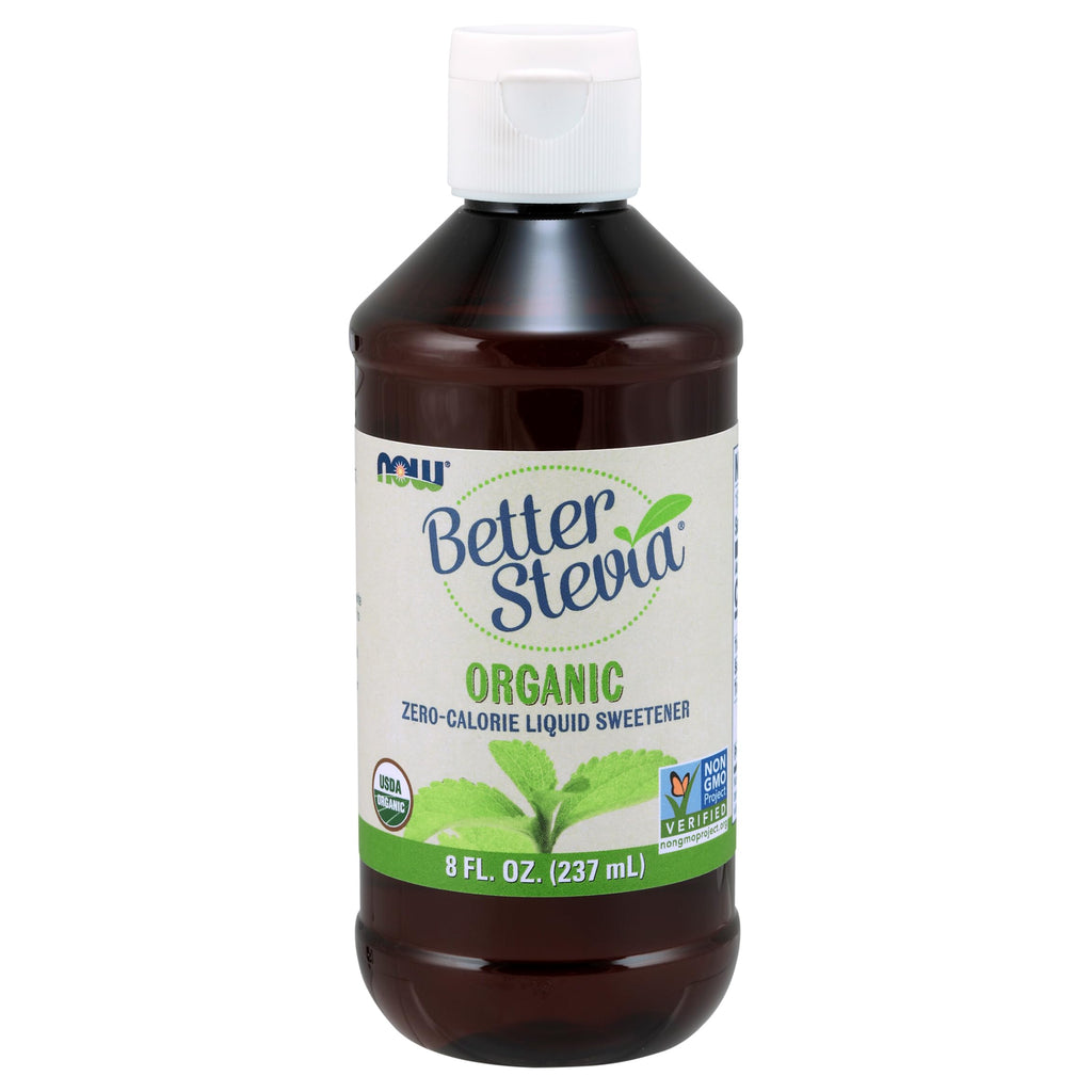 NOW Foods BetterStevia Organic Zero-Calorie Liquid Sweetener, Keto Friendly, Suitable for Diabetics, No Erythritol, 8-Ounce