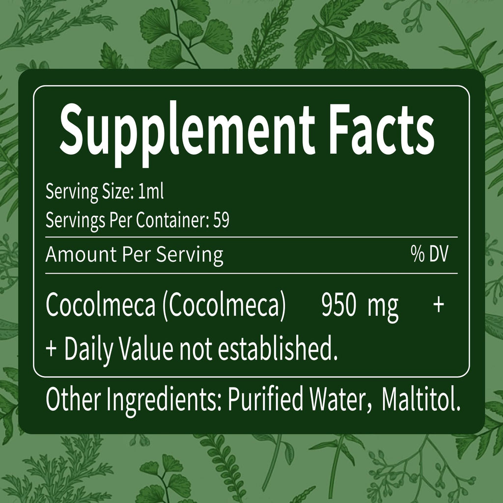 Verdeherb Cocolmeca Bark Liquid Drops, Nature Herbal Extract Supplement