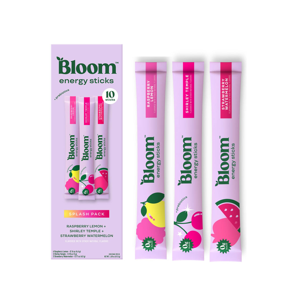 Bloom Nutrition Energy Drink Powder Packets, Sugar Free Energy Drink Mix with L-Theanine, B Vitamins & Natural Caffeine, On the Go Powder Sticks for Natural Energy, 10 Calories (10 Pouches (Pack of 1), Variety Pack)