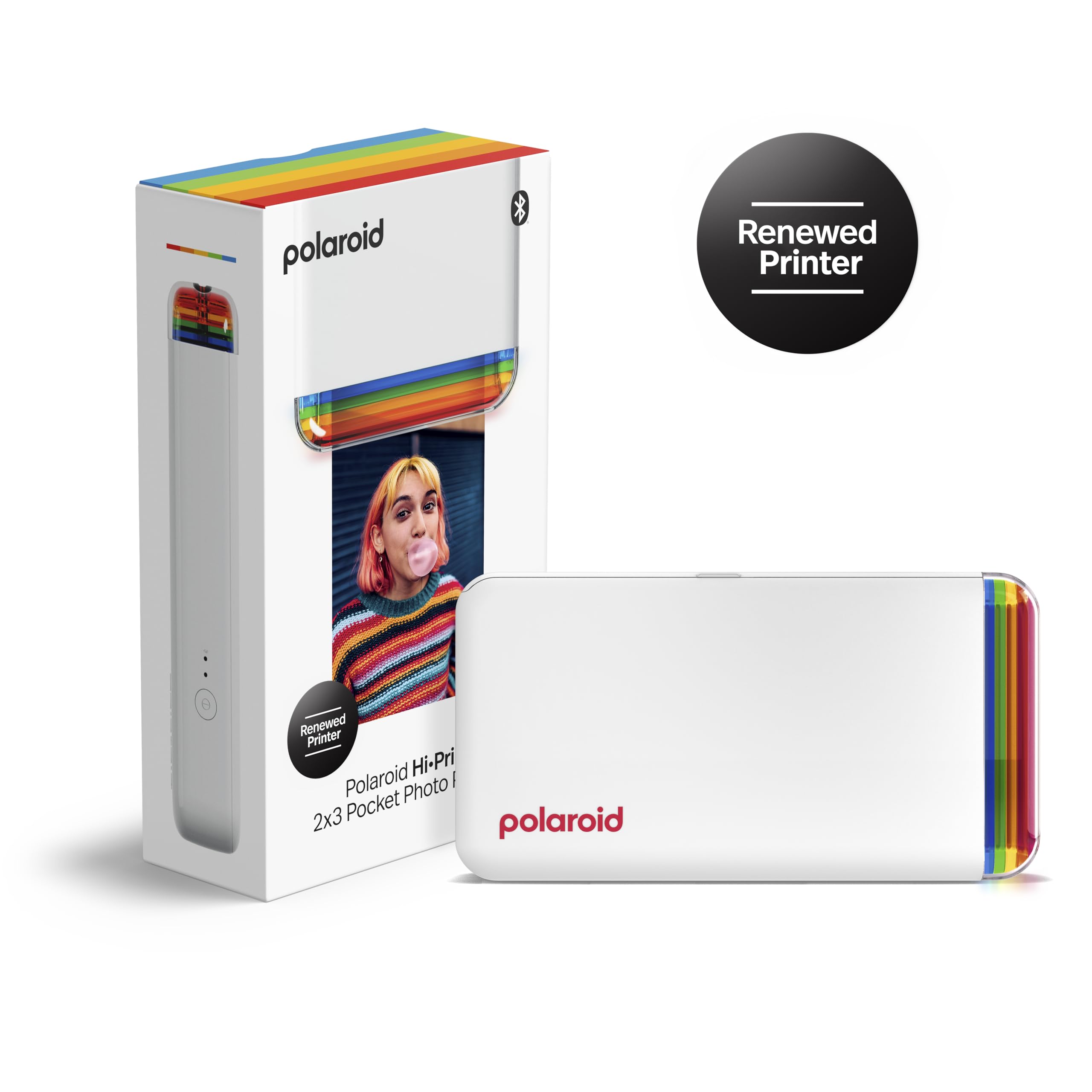 Refurbished Polaroid Hi-Print - Bluetooth Connected 2x3 Pocket Photo Dye-Sub Printer - Printer Only, No Paper (9184)