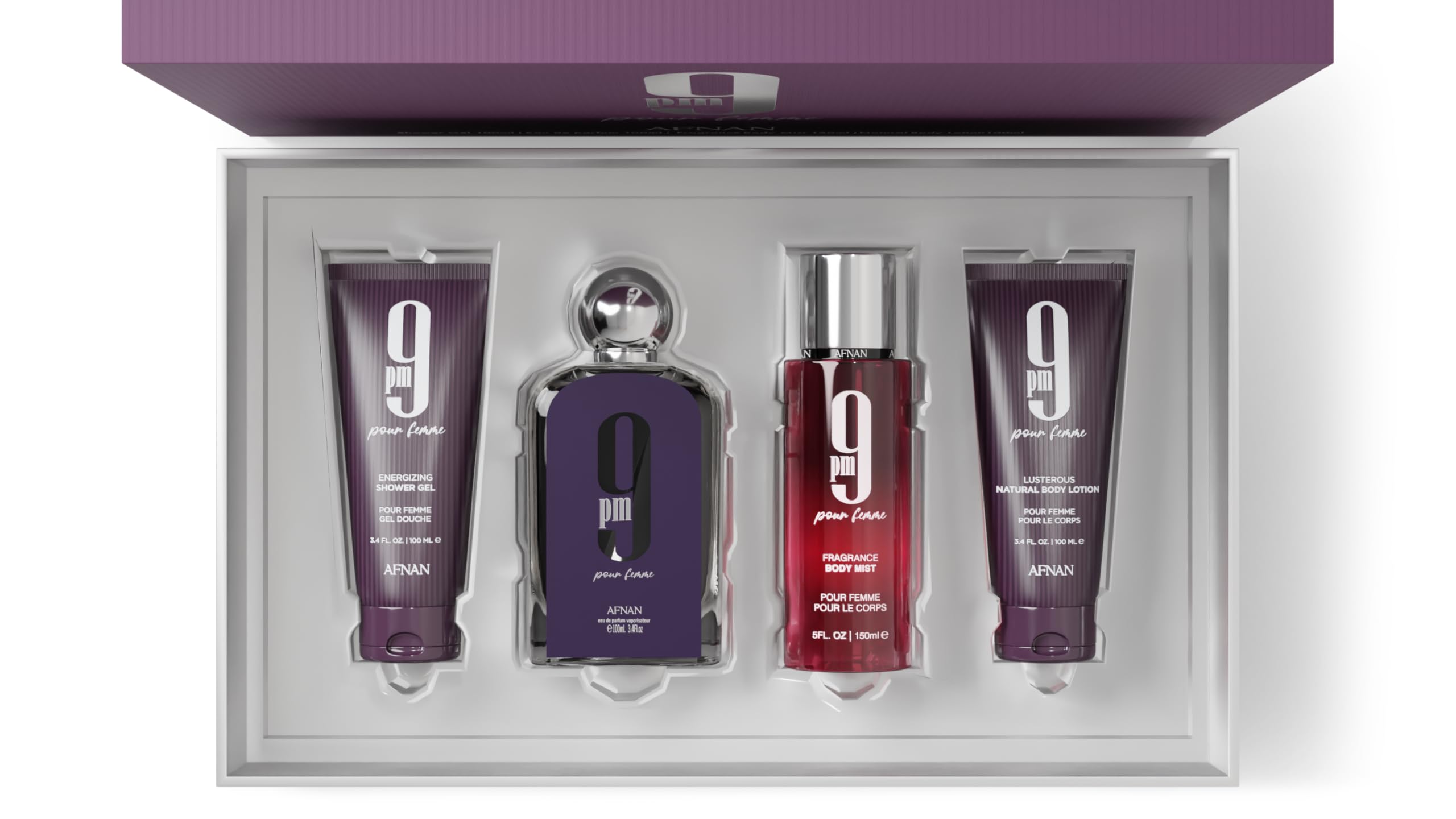 Afnan 9 PM Pour Femme Luxury Perfume Gift Set
