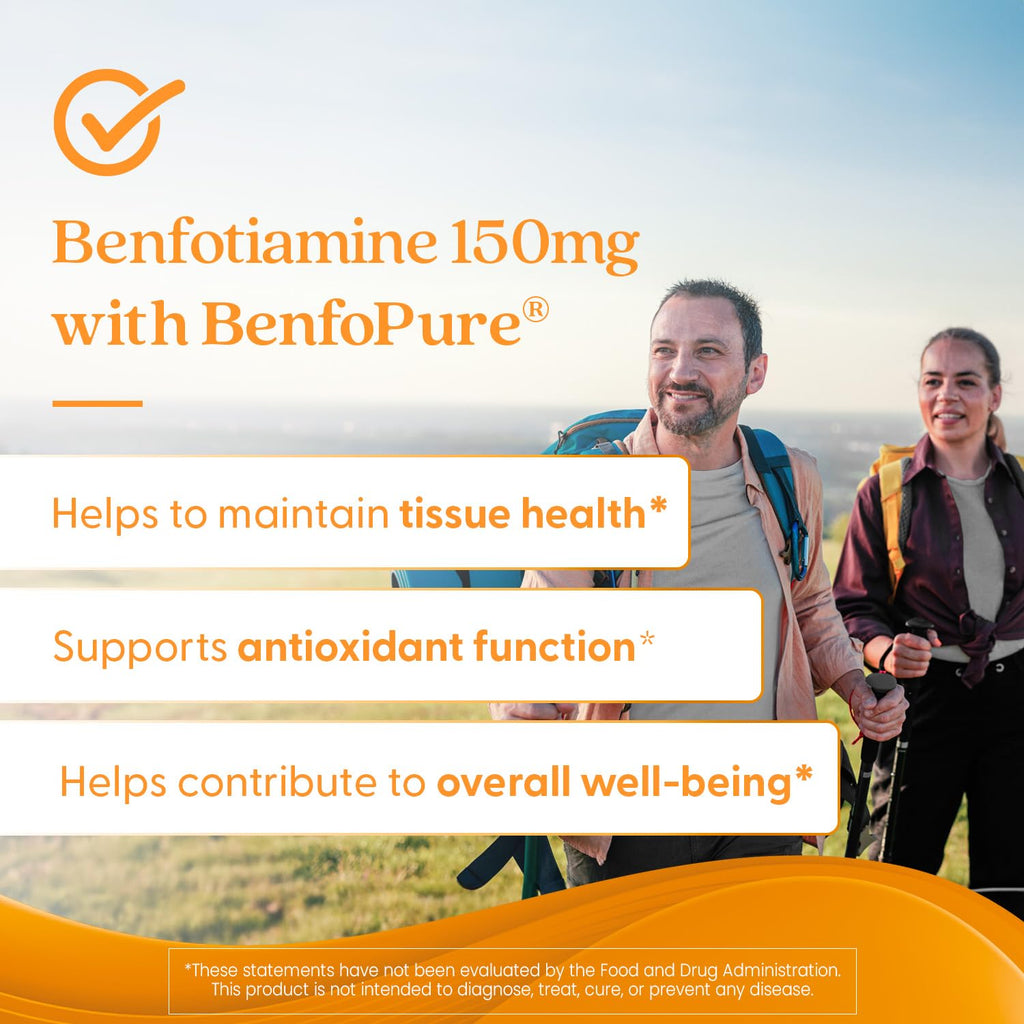 Doctor's Best Benfotiamine 300mg Supplement - Bioavailable Vitamin B1 for Men & Women, Benfotiamine B1 Capsules, Supports Nerve & Metabolic Health, Antioxidant Support, Non GMO, Vegan - 60 Veggie Caps