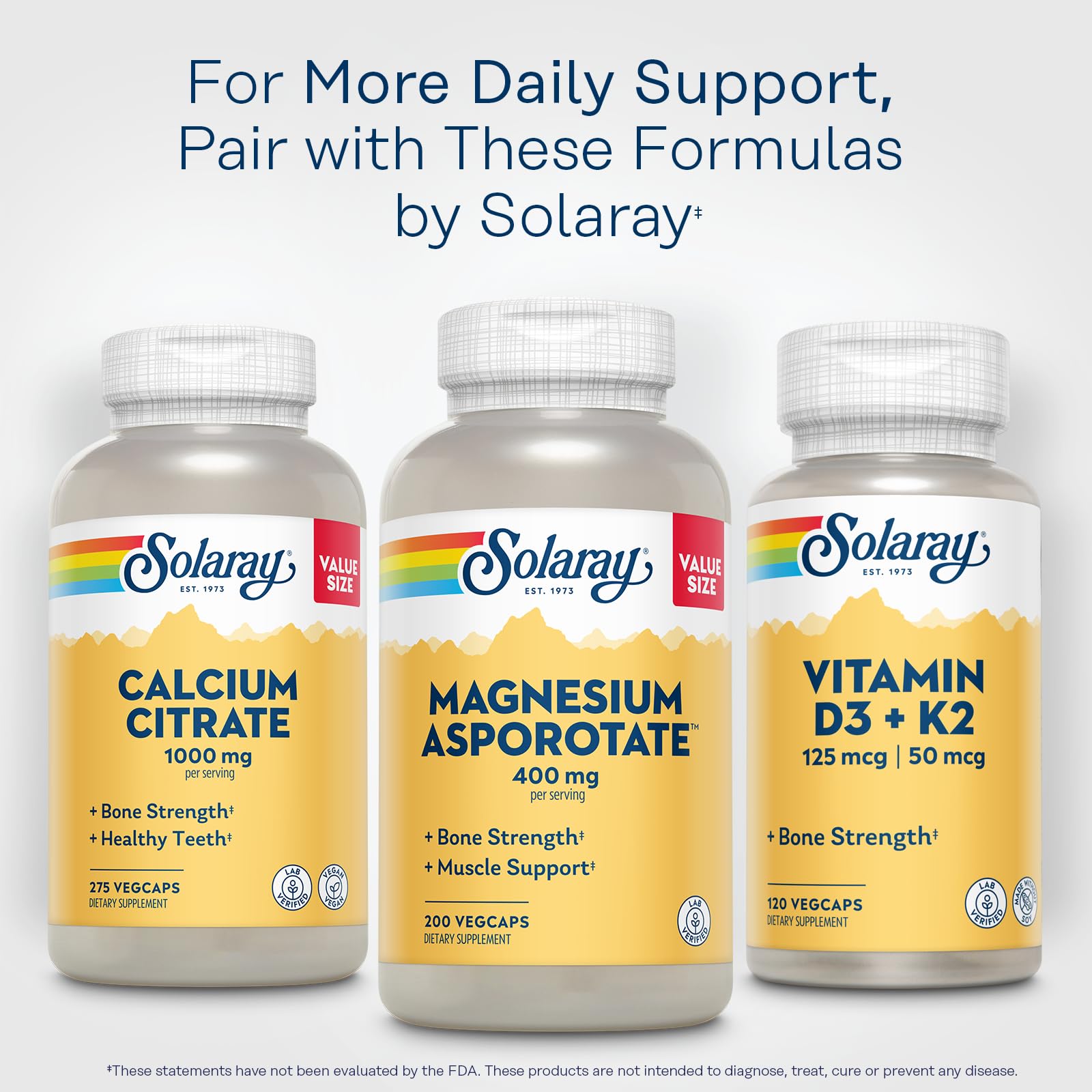 Solaray Magnesium Asporotate 400 mg, 200 VegCaps