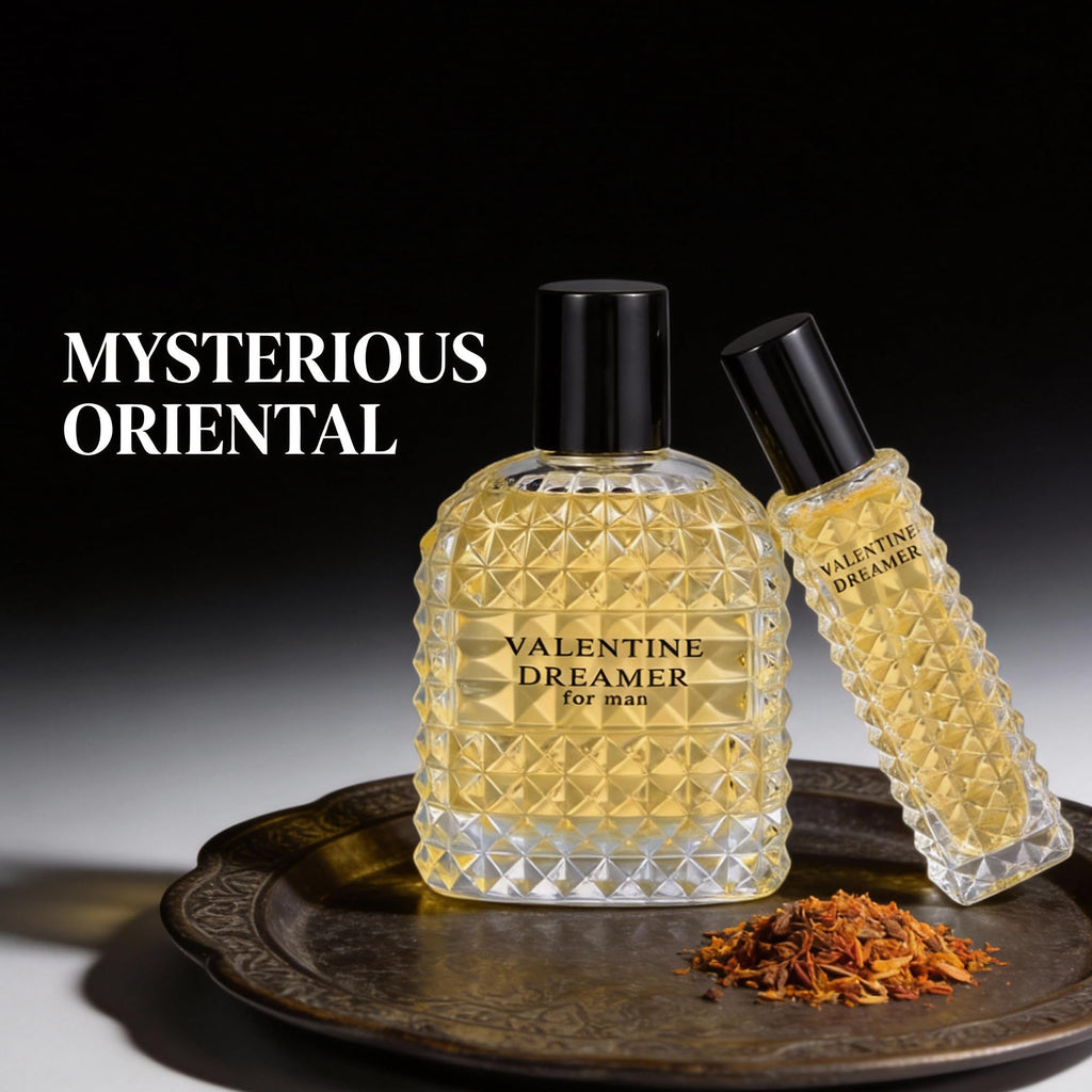 A CENTER Valentine Dreamer Men's Cologne Gift Set 2pcs/100ml&30ml Eau de Parfum Vanilla Citrus&Spicy Woody Fragrance Cologne Gift Combo for Himpcs