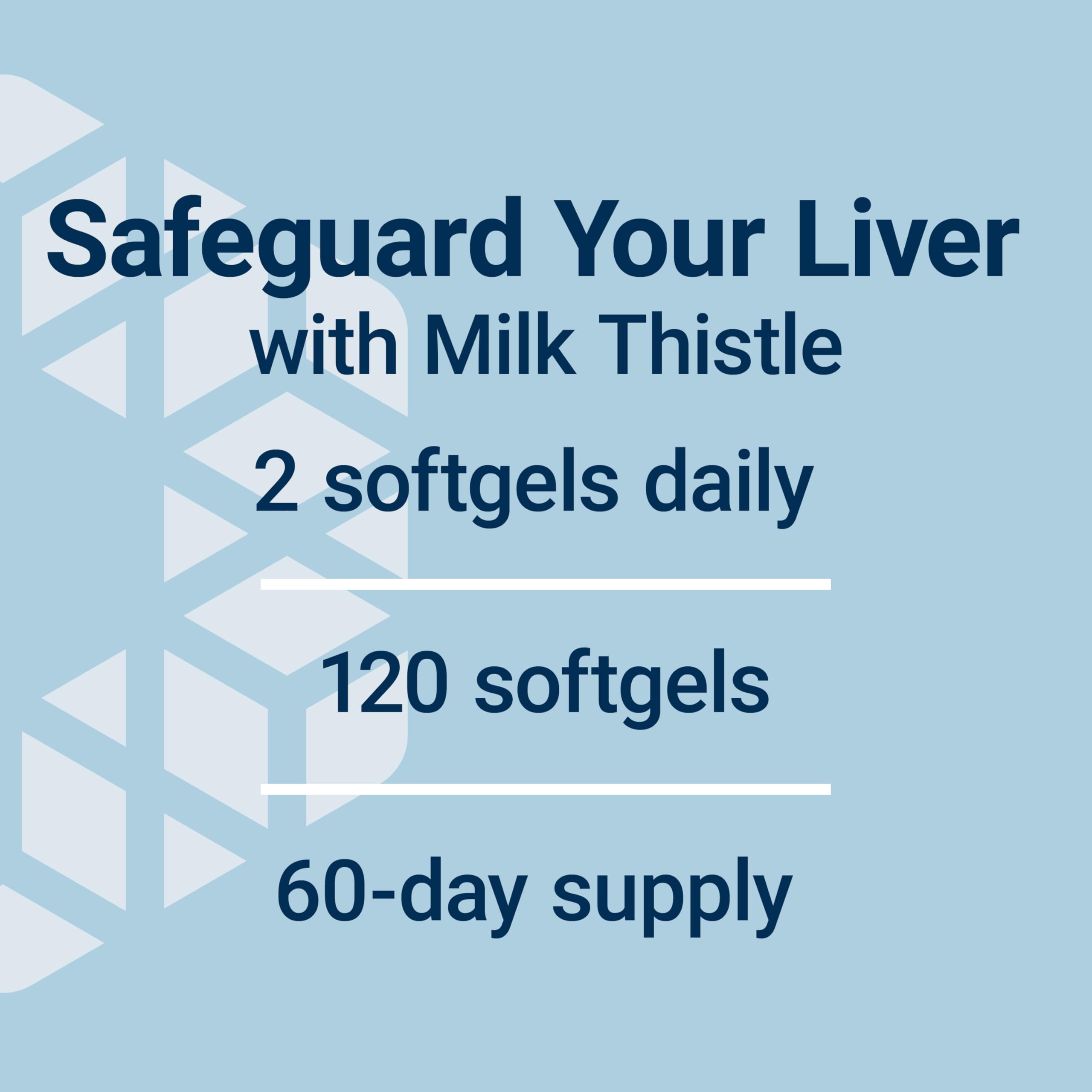 Life Extension Advanced Milk Thistle, Liver Health Supplement, Liver Detox, Cell Division, silymarin, silybin, bioavailable, Gluten Free, Non-GMO, 120 softgels, (Pack of 2)