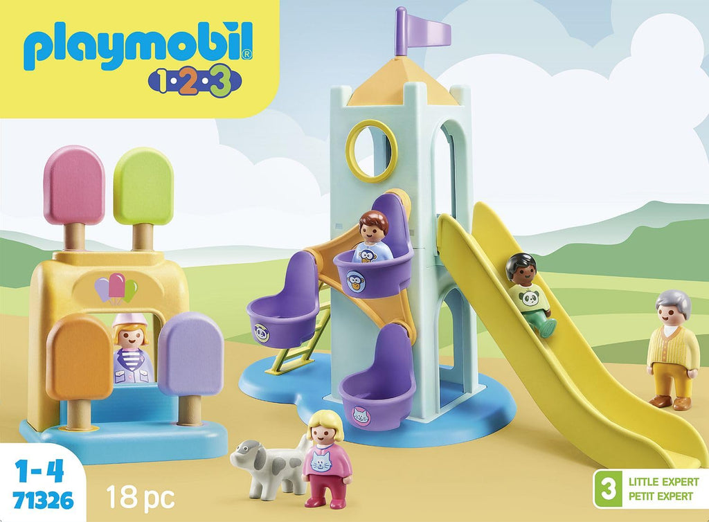 Playmobil 1.2.3: Adventure Tower with Ice Cream Booth