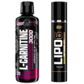 Nutrex Research Lipo-6 Defining Gel & L-Carnitine 3000 | Stimulant-Free Body Support & Workout Companion | Fast-Absorbing Topical Gel + Liquid L-Carnitine