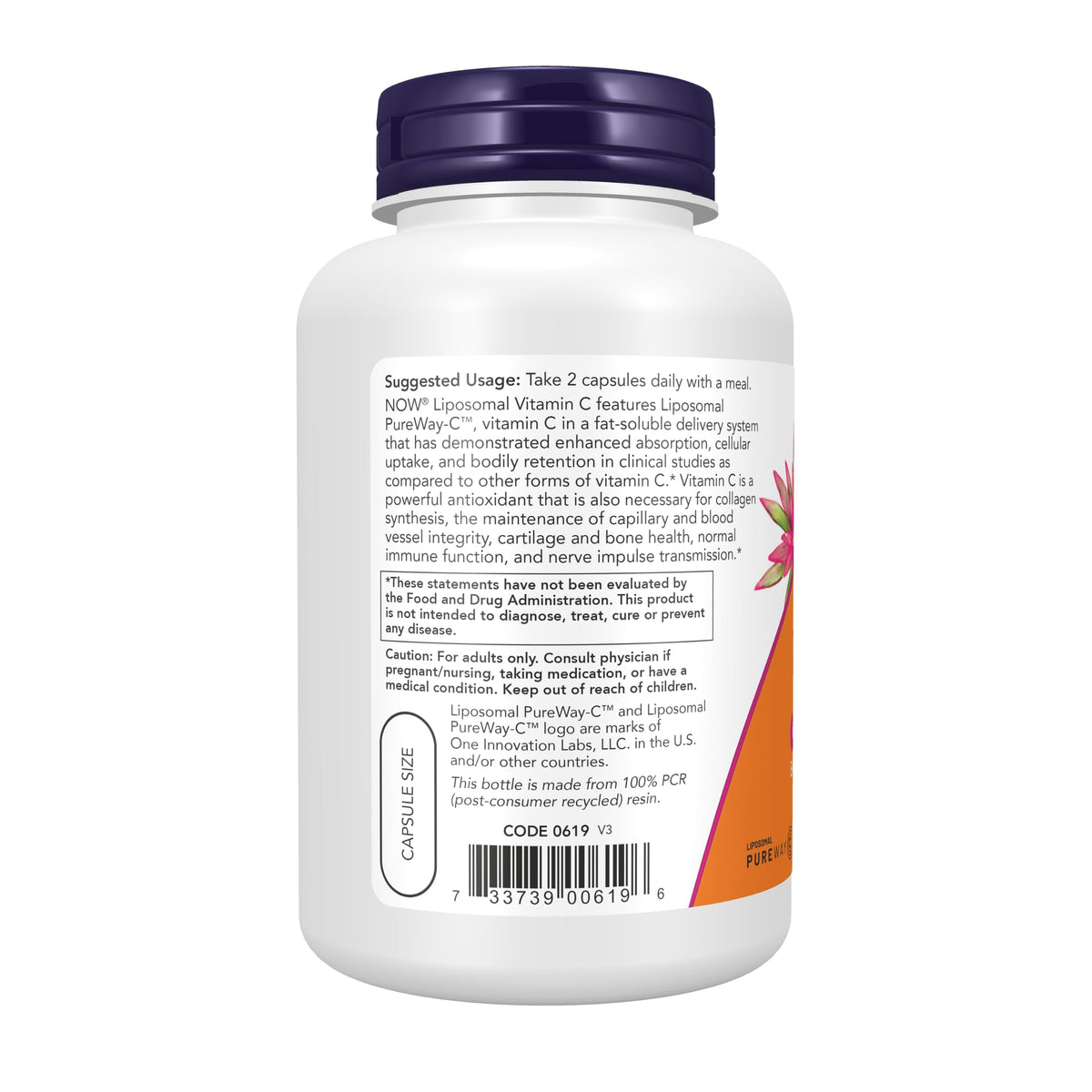 NOW Supplements, Liposomal Vitamin C, 120 Veg Capsules