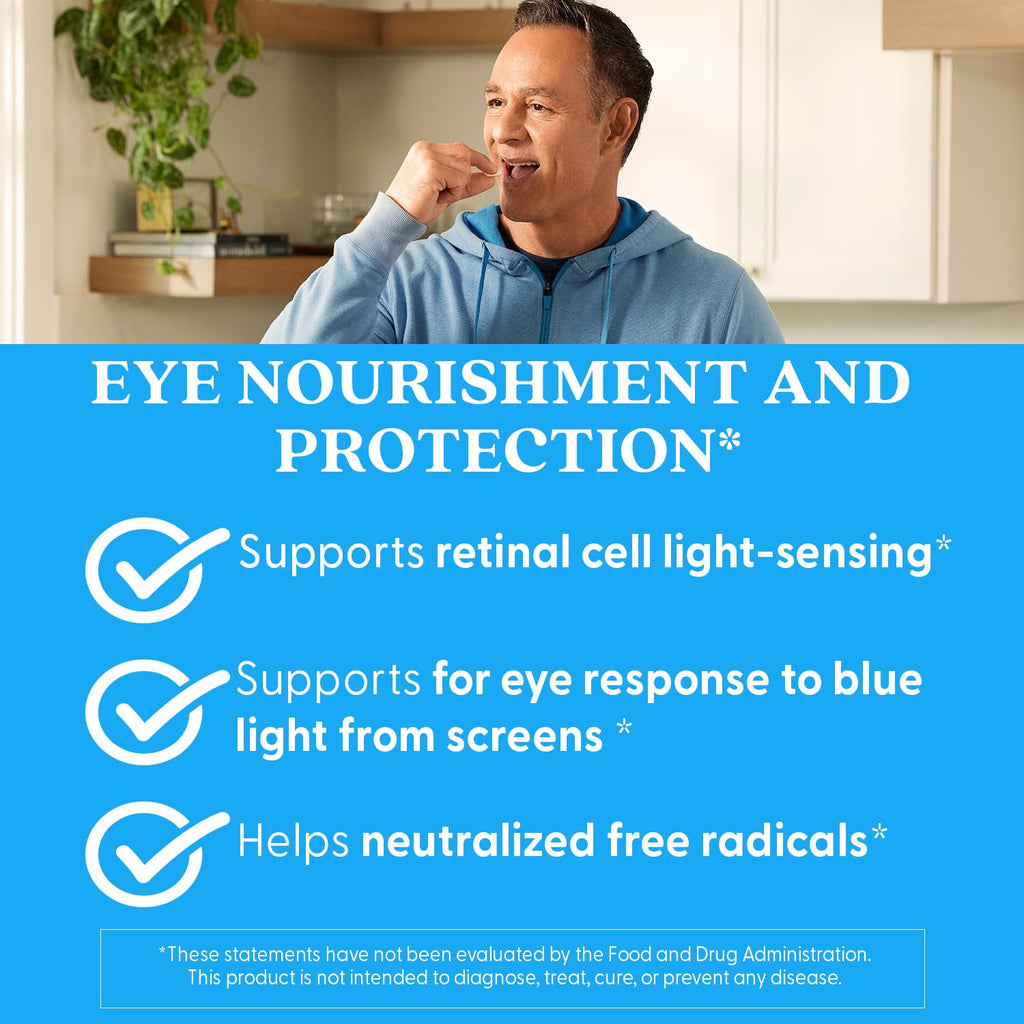 Doctor's Best Natural Vision Enhancers for Men & Women - Lutein and Zeaxanthin Supplement with Fish Oil, Eye Health Support Supplement for Adults, Protects Eyes from Blue Light, Non GMO - 60 Softgels