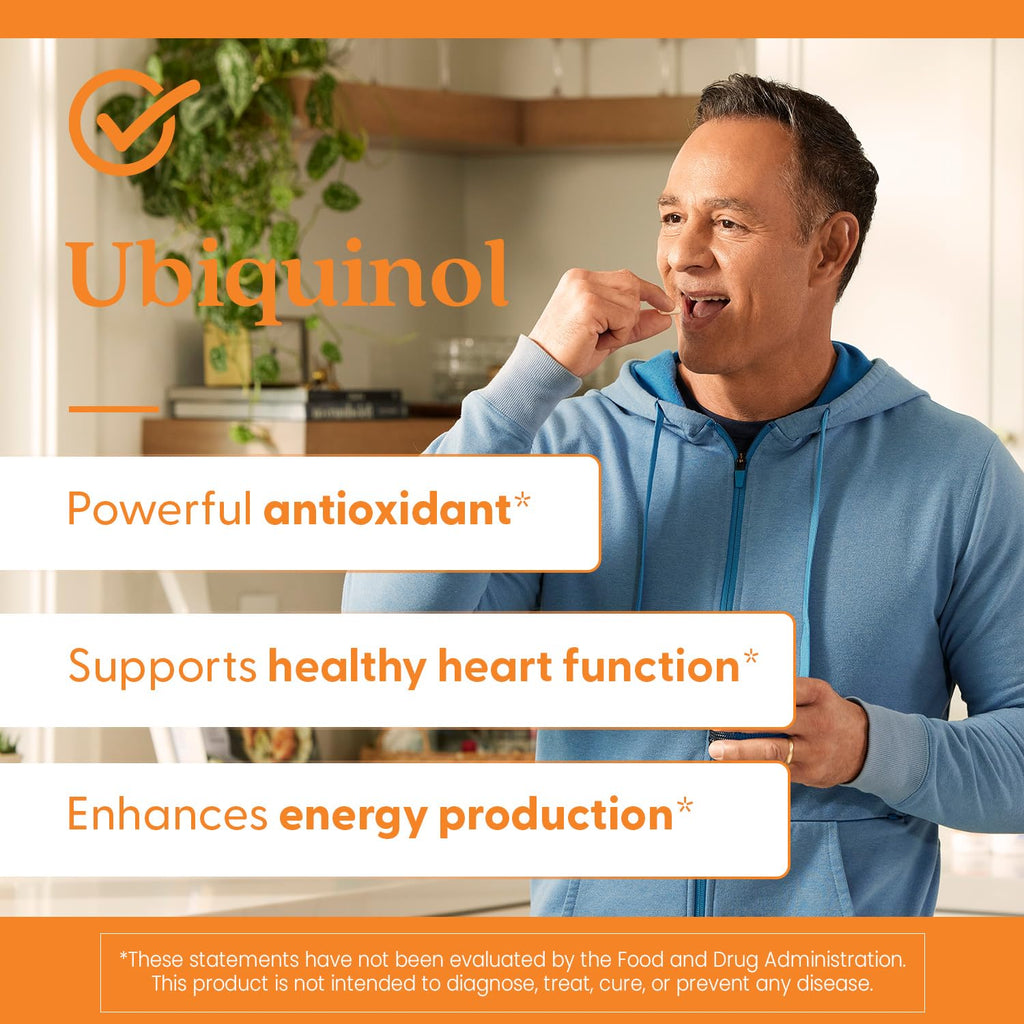 Doctor's Best Kaneka Ubiquinol 50 mg Supplement for Men & Women - Reduced Form CoQ10, Coenzyme Q10 50mg for Antioxidant & Heart Health Support, Non GMO, Gluten Free, Soy Free - 90 Softgels