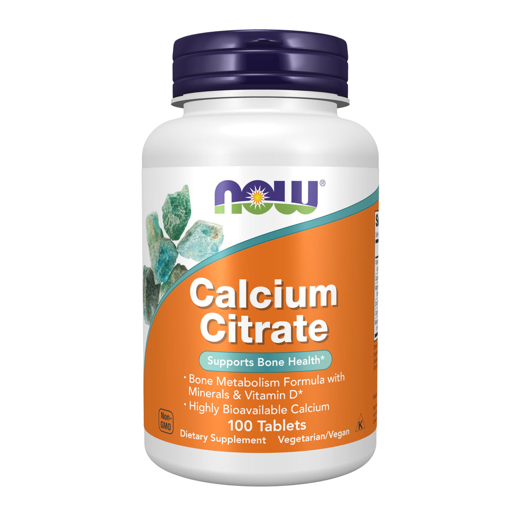 NOW Supplements, Calcium Citrate with Vit D, Magnesium, Zinc, 100 Tabs