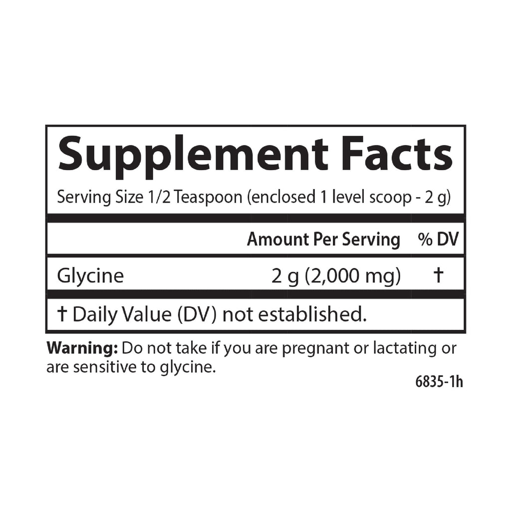 Carlson Glycine Powder, 2 g (2000 mg), Energy Production, 3.53 oz (100 g)