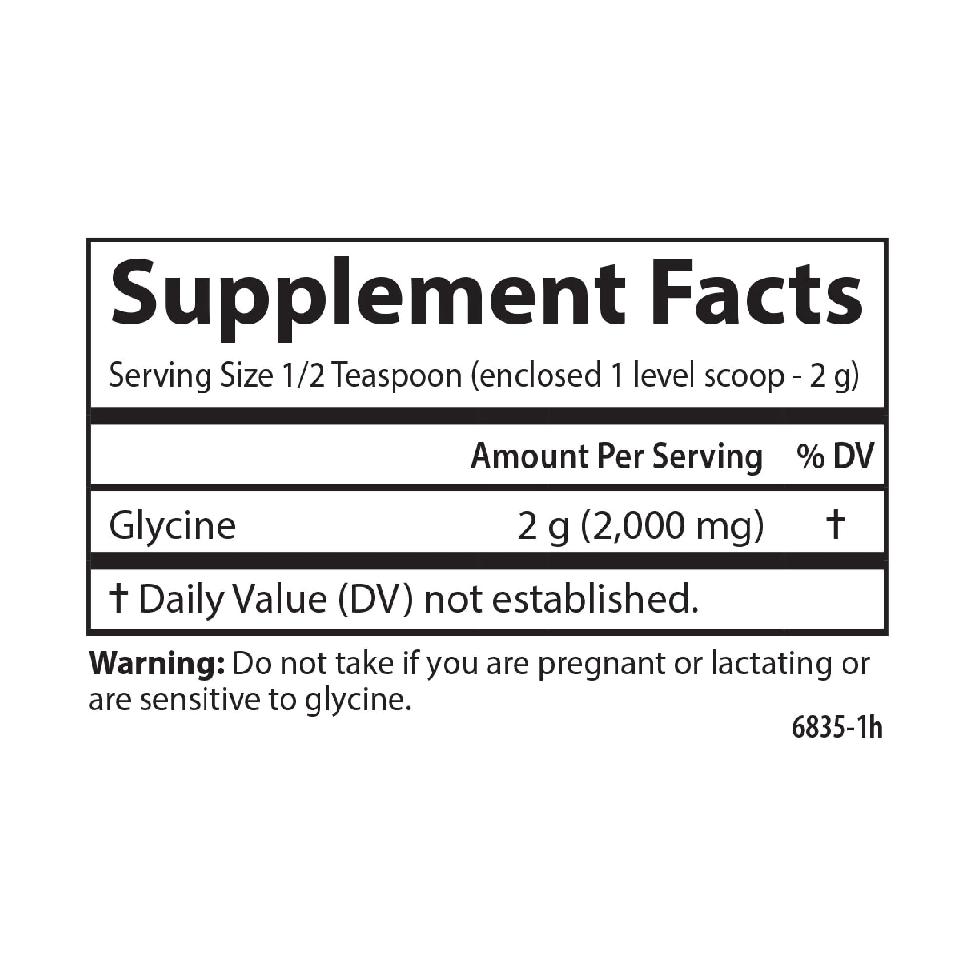 Carlson Glycine Powder, 2 g (2000 mg), Energy Production, 3.53 oz (100 g)