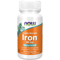 NOW Supplements, Iron 36 mg, Double Strength, Non-Constipating*, Essential Mineral, 90 Veg Capsules