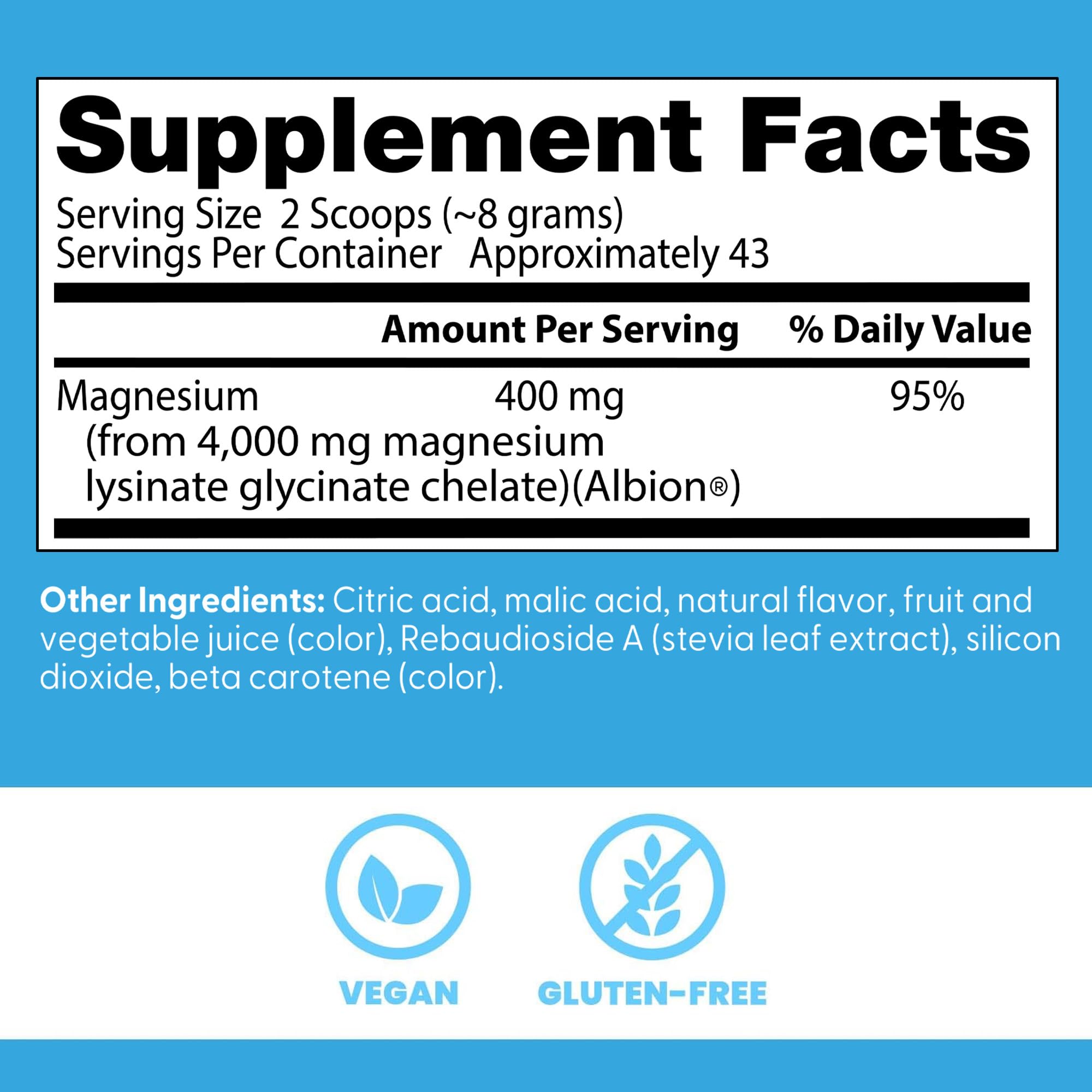 Doctor's Best Magnesium Glycinate Powder for Calm & Sleep Support - Magnesium Supplement for Men & Women, 400 mg Per Serving, 100% Chelated, High Absorption, Fruit Punch Flavor, Gluten Free - 12.1 oz
