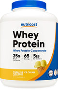 Nutricost Whey Protein Powder Pineapple (5 LBS) - Gluten-Free, GMO-Free, from Whey Protein Concentrate